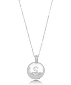Colar Inicial Medalha Letra S