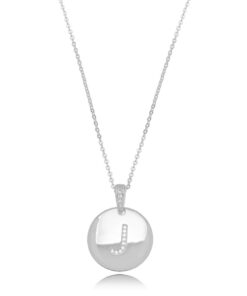 Colar Inicial Medalha Letra J