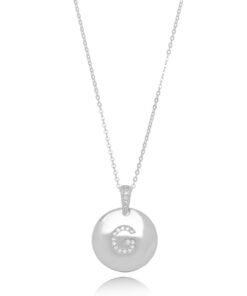 Colar Inicial Medalha Letra G