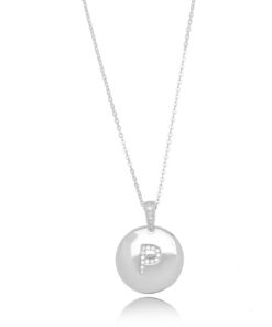 Colar Inicial Medalha  P