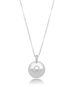 Colar Medalha Letra O